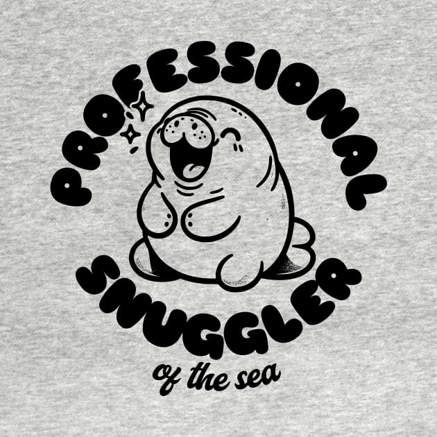 Manatee - Professional Snuggler of the Sea by Bstro Design Works